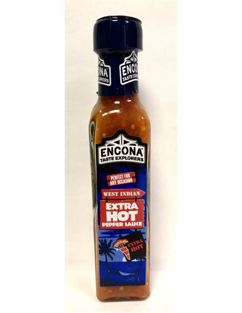 Encona West Indian Extra Hot Pepper Sauce 142ml Camseng