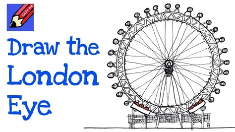 How To Draw The London Eye Real Easy Youtube