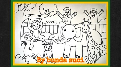 Mewarnai Gambar Kebun Binatang Untuk Anak Tk Playtube Pk Ultimate
