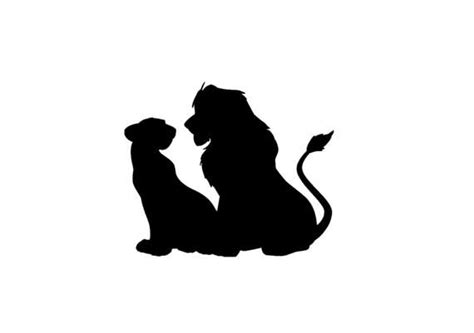Disney Nala And Simba Decal Lion King Decal Disney Simba Etsy Lampade