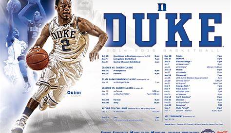 Duke Basketball Schedule Printable