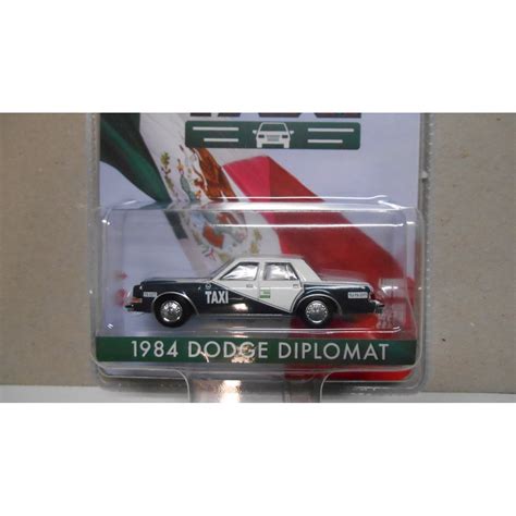 Taxi Dodge Diplomat 1984 Tijuana Mexico 164 Greenlight Bcn Stock Cars