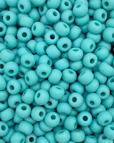 Size 60 117m Green Turquoise Matte Capital City Beads