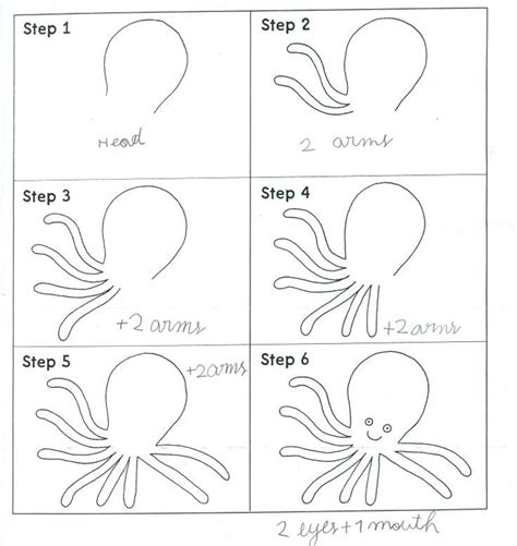 octopus drawing easy step by step resenhas de livros