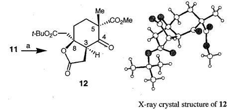 Scheme 5 Synthesis And X Ray Crystal Structure Of Bicyclic Lactone 12