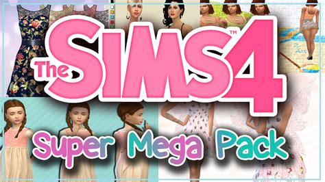 Los Sims 4 Descargas Super Mega Pack 2016 Youtube