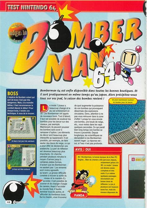 Scan Of The Review Of Bomberman 64 Published In The Magazine Consoles