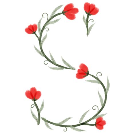 Floral Alphabet Font Png 12896544 Png