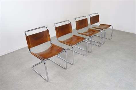 This design collection was created for both indoor and outdoor use. Bauhaus dining chairs in the manner of Mart Stam - Studio ...