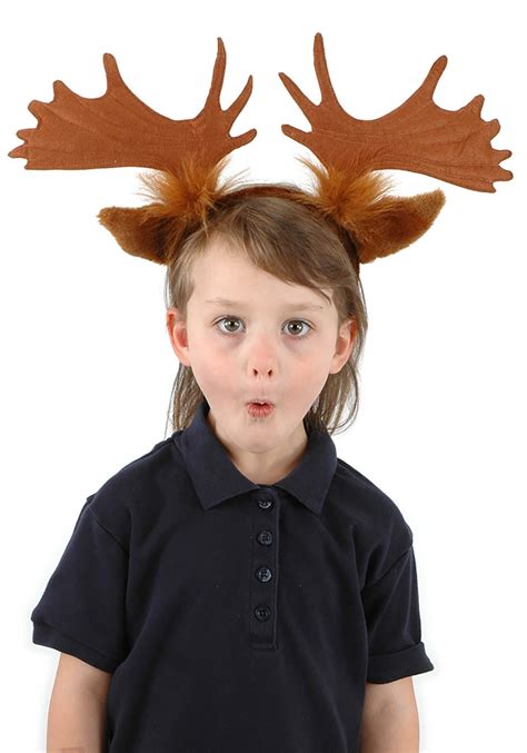 Moose Antlers And Ears Costume Headband