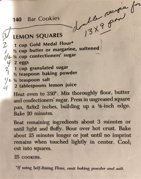 Pin By Sandra Laubach On Baking Gold Medal Flour Lemon Squares