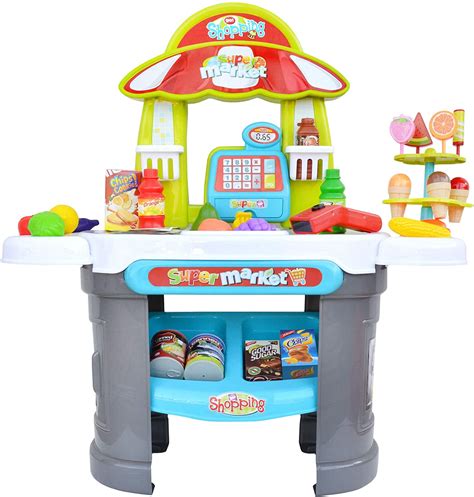 Jimmys Toys Play Cash Register With Play Money 26 Pieces