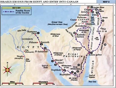 Read Your Bible Exodus Map