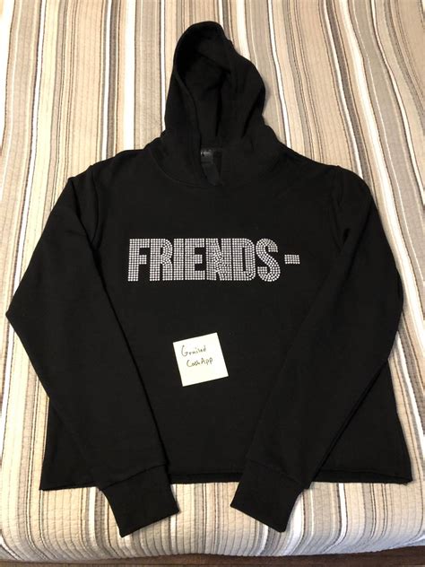 Vlone Vlone Swarovski Crystal Friends Hoodie Grailed