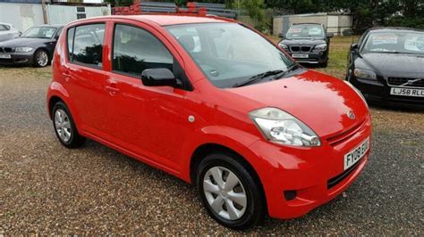 2008 Daihatsu Sirion 1 0 S 5dr Red Hatchback Petrol Manual In Lincoln