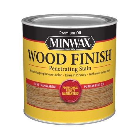 Minwax Wood Finish Oil Based Puritan Pine Semi Transparent Interior