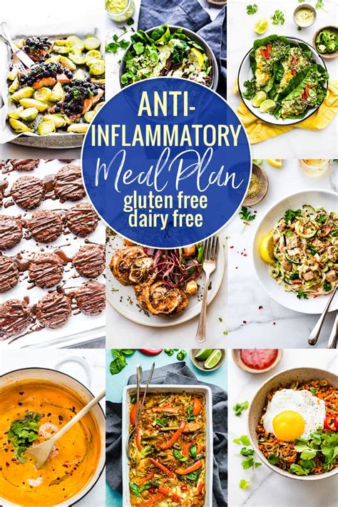Anti Inflammatory Meal Plan Of Dairy Free And Gluten Free Recipes