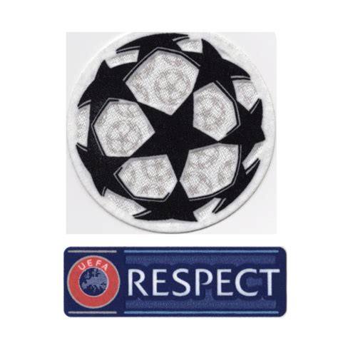Champions League And Respect Player Size Sleeve Badge Premier Shirt