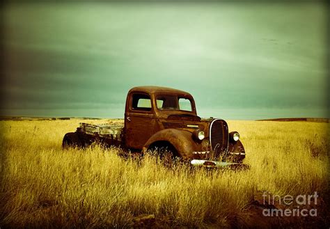 Old Truck In Field Art And Collectibles Prints Jan