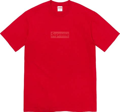 Supreme Red Tonal Box Logo T Shirt Ss23 Inc Style