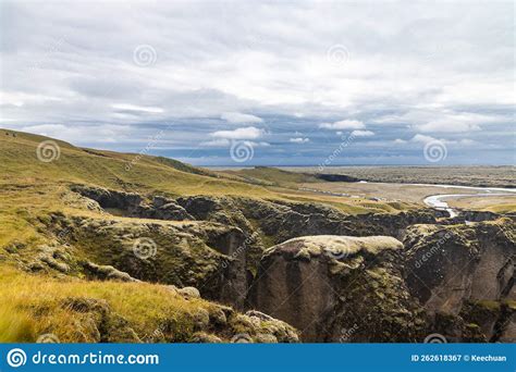Fjadrargljufur Is A Beautiful Dramatic Canyon In South Iceland And