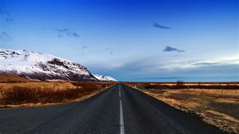 Road Through The Mountains Of Iceland 4k Ultra Fondo De Pantalla Hd
