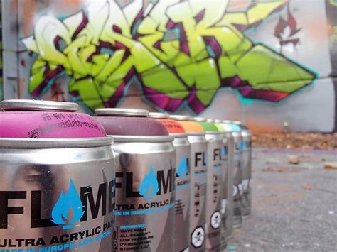 Win 94 Cans Of Flame Bombing Science Blue Spray Paint Graffiti