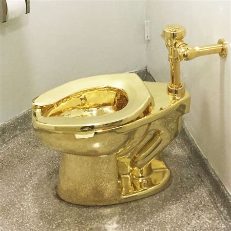 Imagining Trump Sitting On Maurizio Cattelans Gold Toilet