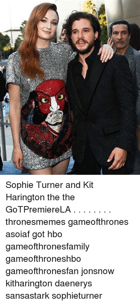 Sophie Turner And Kit Harington The The Gotpremierela Thronesmemes