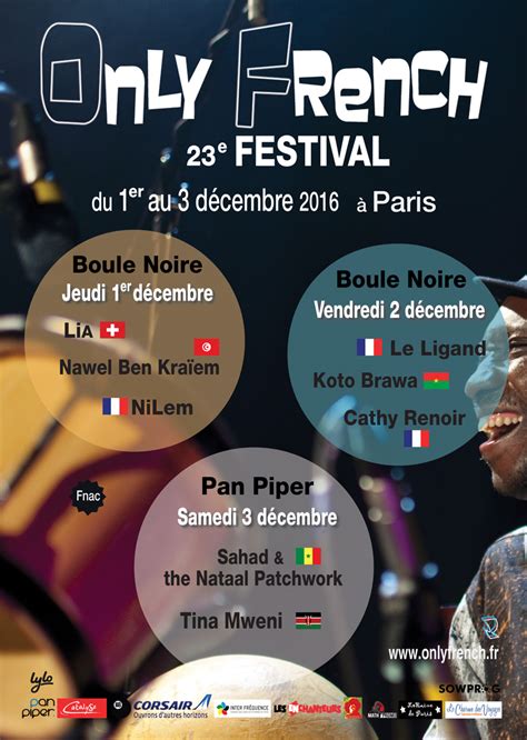Only French Festival à Paris Du 30 Novembre Au 2 Décembre 2017
