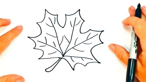How To Draw A Fall Leaves Draw Spaces