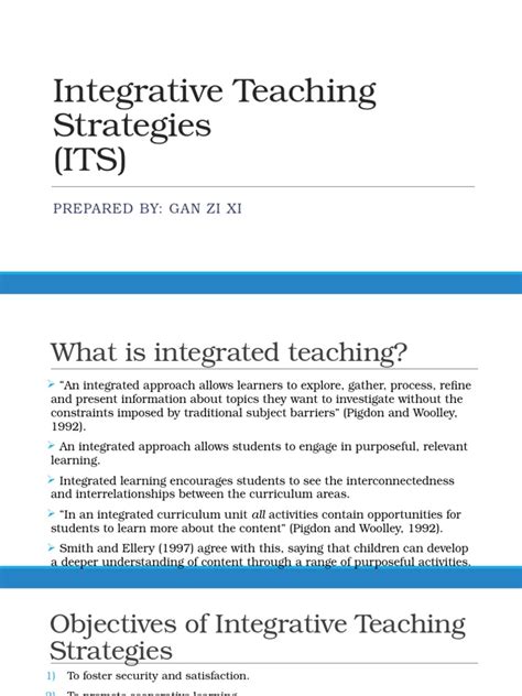 Integrative Teaching Strategies Inquiry Learning