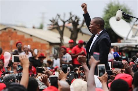Julius Malema Gets Loud Applause As He Arrives At Land Hearings In Mafikeng