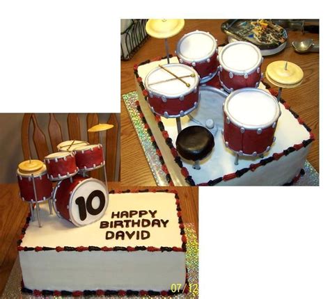 Drum Set Cake — Birthday Cakes Drum Cake Cake Pop Decorating Drums