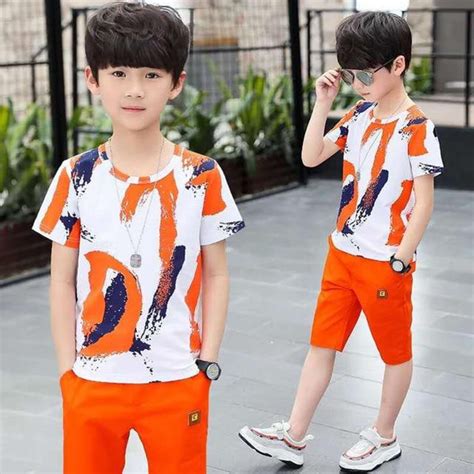 Kids Boys Clothes Summer Outfits Cotton Teenage Boys Clothing Etsy