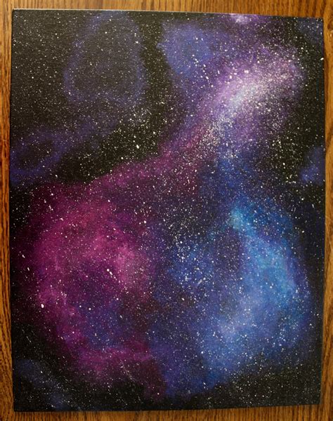 How To Paint A Galaxy With Acrylic Paint Creative Art
