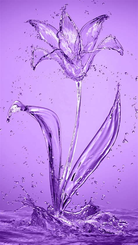 Aqua Flower Abstract Aqua Art Flower Water Hd Phone Wallpaper