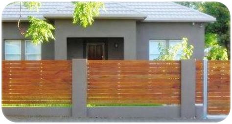 Pagar kayu jati minimalis sederhana. Contoh model pagar kayu minimalis modern