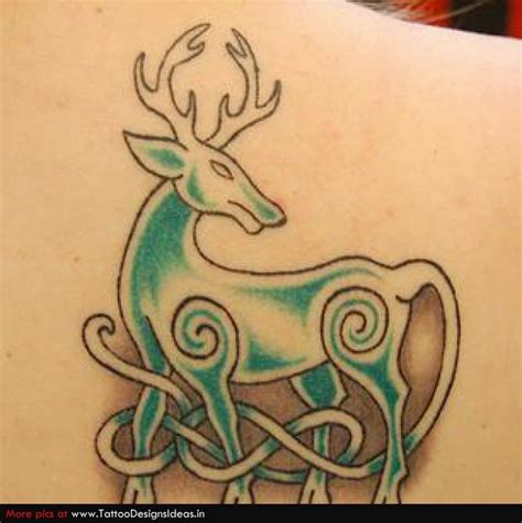 Celtic Deer Tattoo Deer Tattoo Celtic Tattoos Viking Drawings