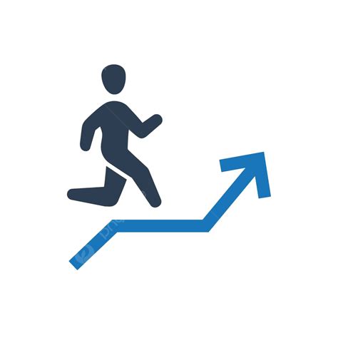 Career Stairs Icon Success Growth Chart Vector Success Growth Chart