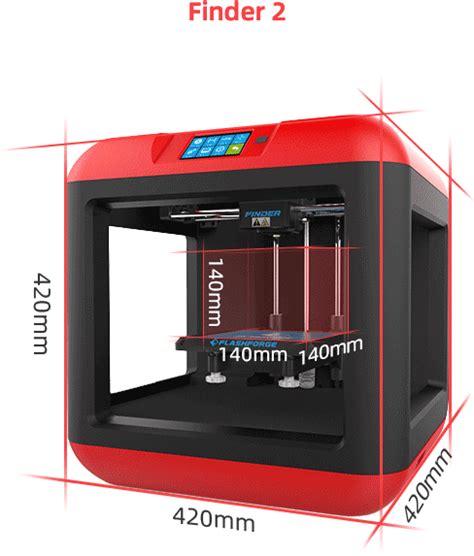 Flashforge Finder 3 3d Printer With Direct Driver Extruder Etl Certifi