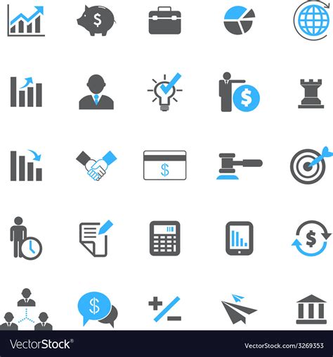 Business And Finance Icon Set Royalty Free Vector Image