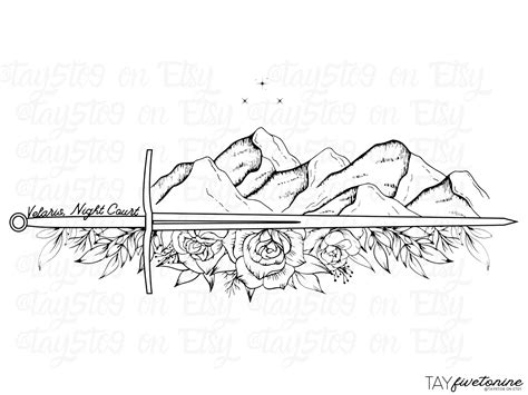 ACOTAR Velaris SVG Download Not for Commercial Use - Etsy | Book