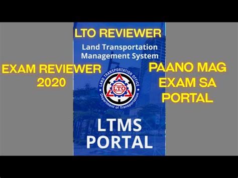 LTO PORTAL EXAM REVIEWER LTO PORTABLE EXAM REVIEWER 2020 YouTube