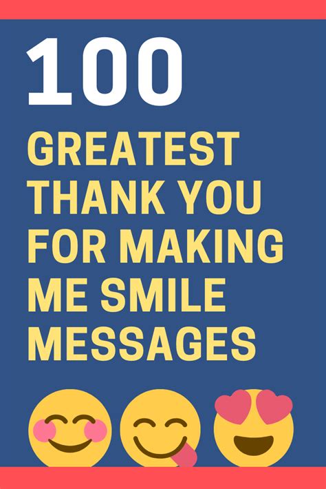 100 Thank You For Making Me Smile Messages And Quotes