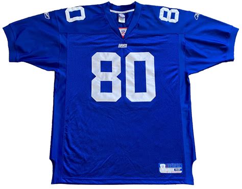 Vtg Authentic 00s Jeremy Shockey New York Giants Nfl Reebok Jersey 52