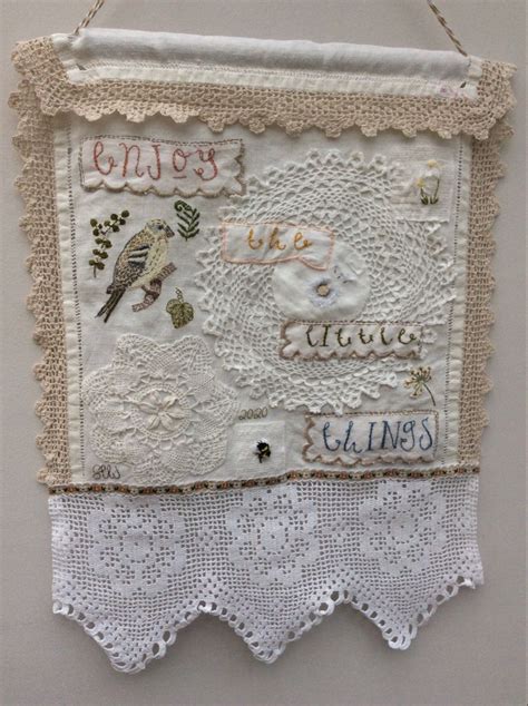 Made From A Mixed Selection Of Vintage Linens And Lace Hand