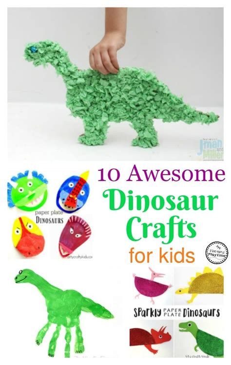 These montessori dinosaur units are great for toddlers, preschoolers, and kindergarteners. 10 Awesome Dinosaur Crafts for Kids - Planning Playtime ...