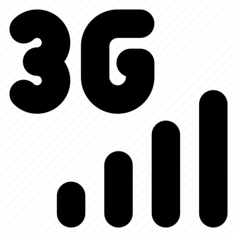 3g Connection Data Plan Internet Mobile Network Signal Icon