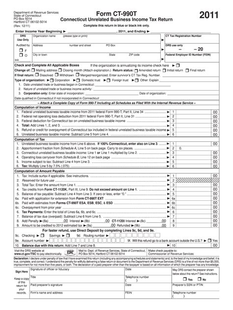 Ct Form 990t Fill Out And Sign Printable Pdf Template Signnow